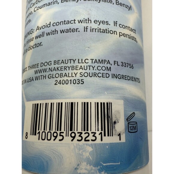 Nakery Beauty Cryo-Cool Cool Down Body Cream Tightening Deodorizing 6.6oz New - Picture 9 of 9